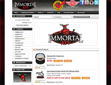 Tablet Screenshot of immortalatv.com